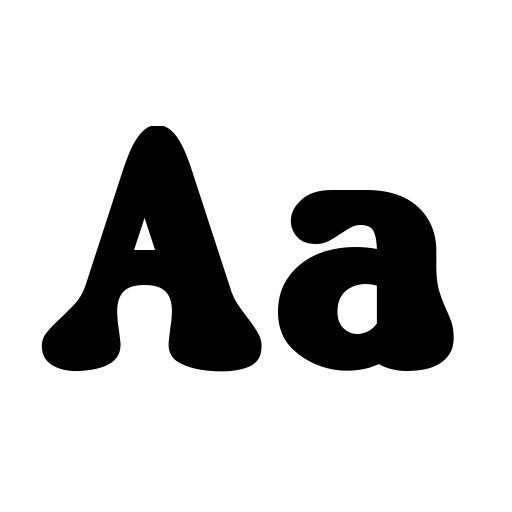 Black Radiant Demo Font icon