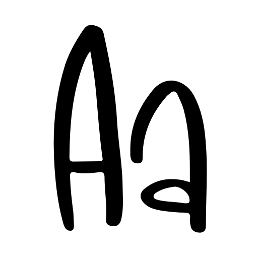 Black Romance Font icon
