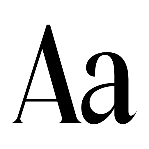 Black Runters Font icon