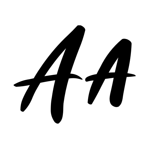 Black Shadow Font icon