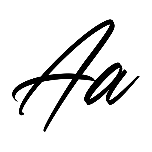 Black Shine Font icon