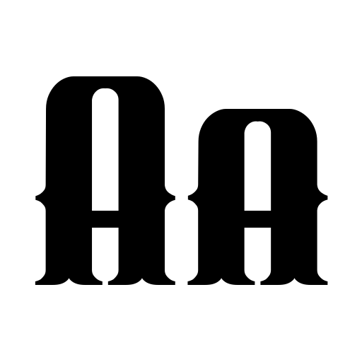 Black Slider Font icon