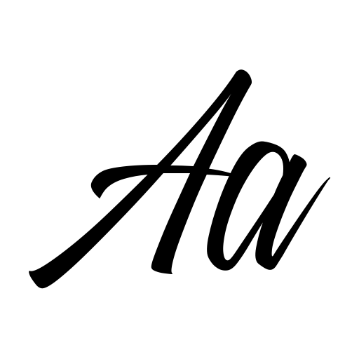Black Sneakers Font icon