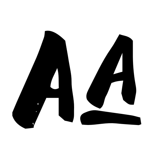 Black Space Demo Font icon