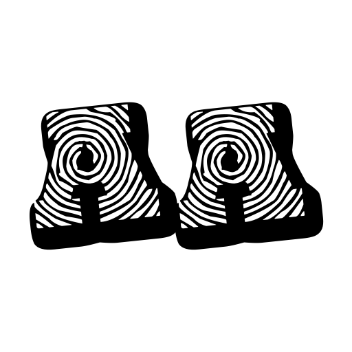 Black spiral Font icon