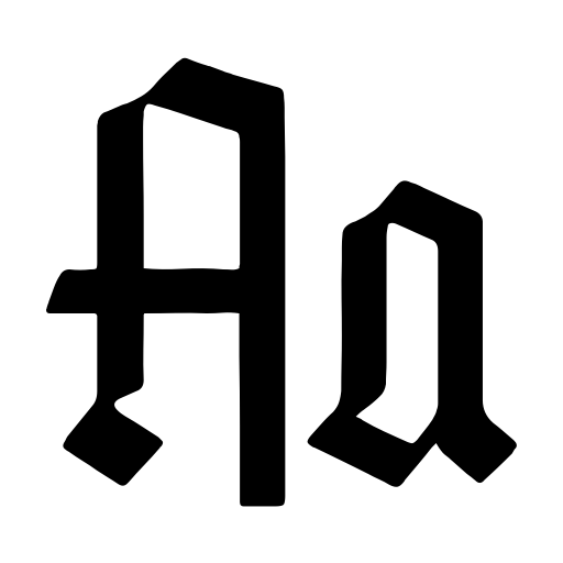 Black Stable Organic Demo Font icon