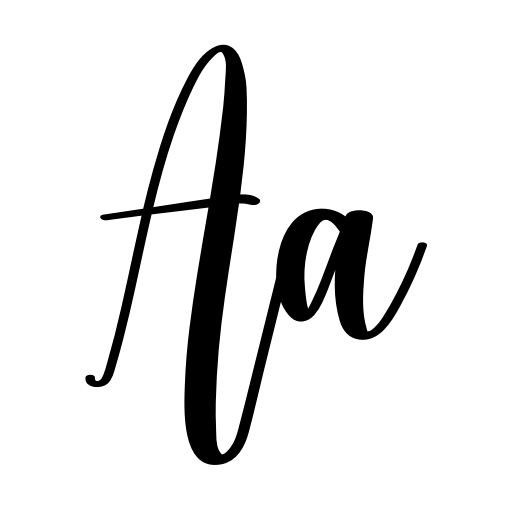 Black Sticker Font icon