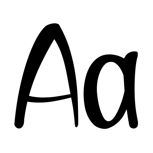 Black Stroke Font icon