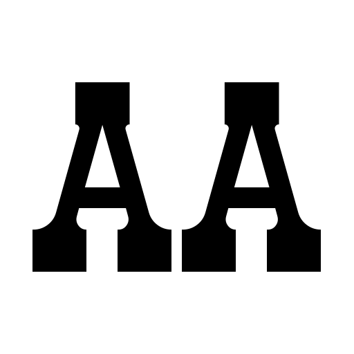 Black Team Demo Font icon