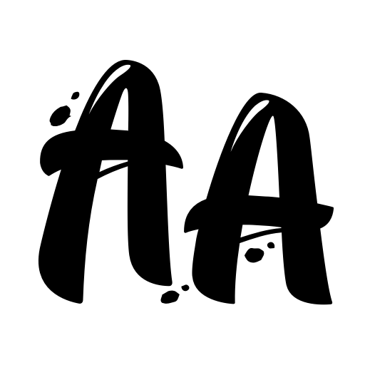 Black Way - Personal Use Font icon