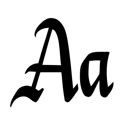 Black Window Font icon