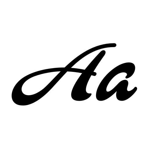 Blacker Script-Personal use Font icon