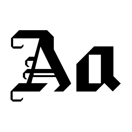 BlackForest Font icon
