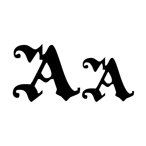 BlackInitialText Font preview