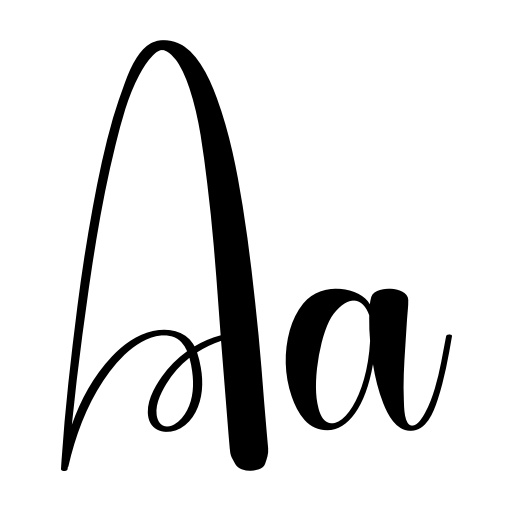 Blackline Font icon