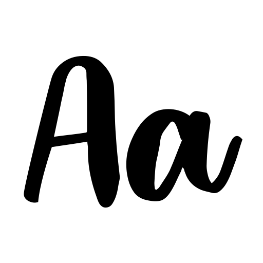 Blackout Font icon