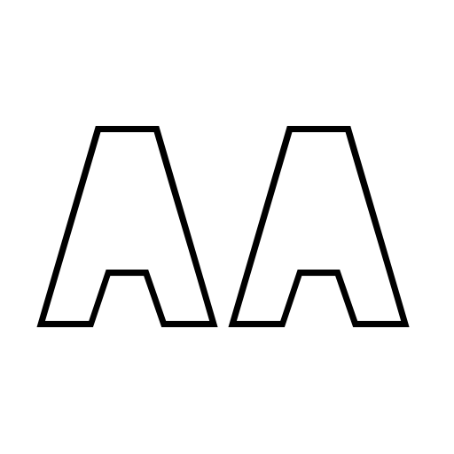 Blackout Font icon