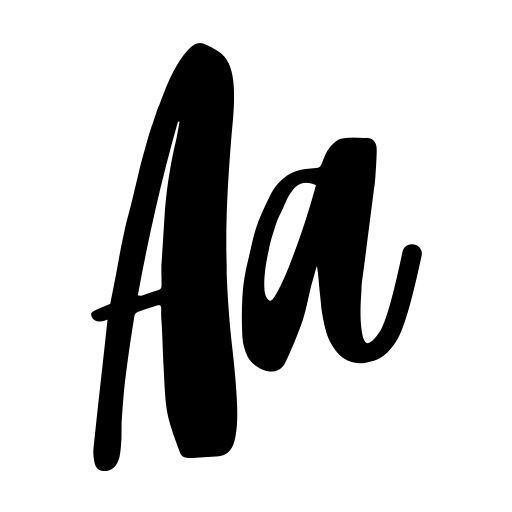 Blacktear Script Font icon