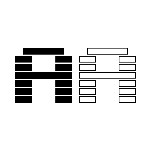 BlackWhiteBlock Font icon