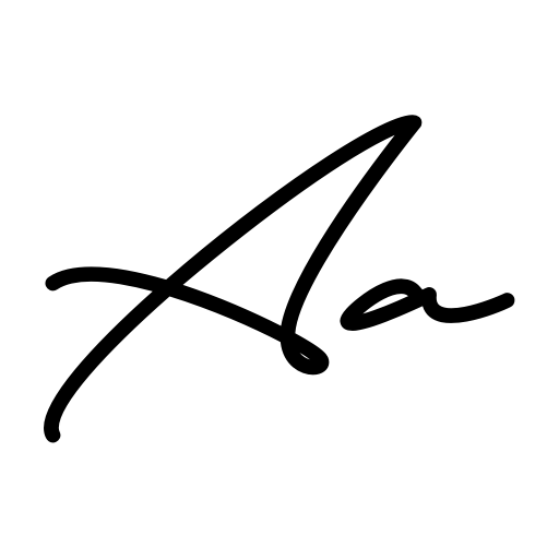 Blank Script Font icon