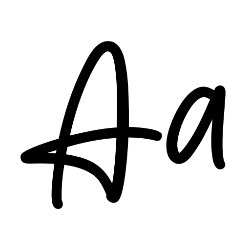 Blink Script Font icon