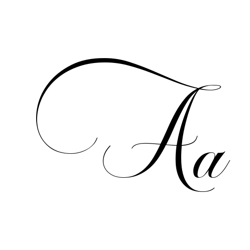 Blissful Script Font icon