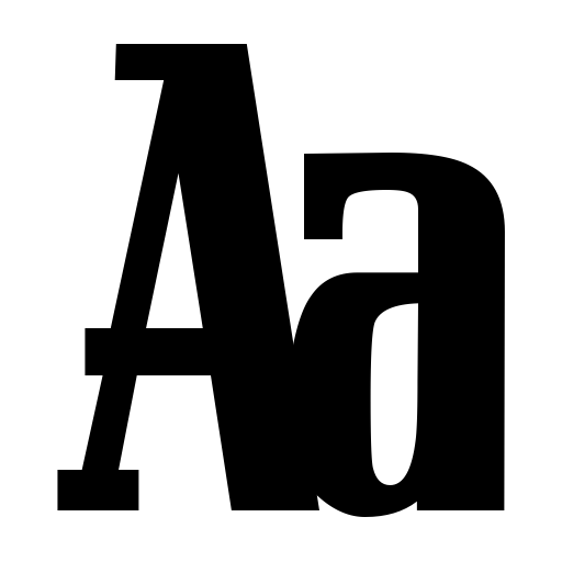 Bloc Regular Font icon