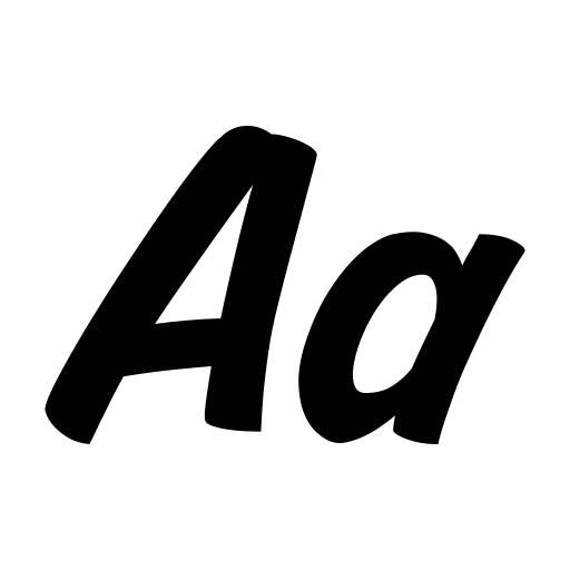 Blocco Personal Use Only Font icon