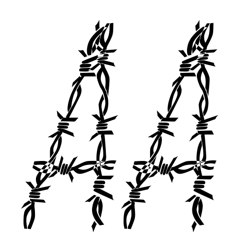 Block Border Font icon