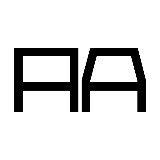 Block Face Font icon