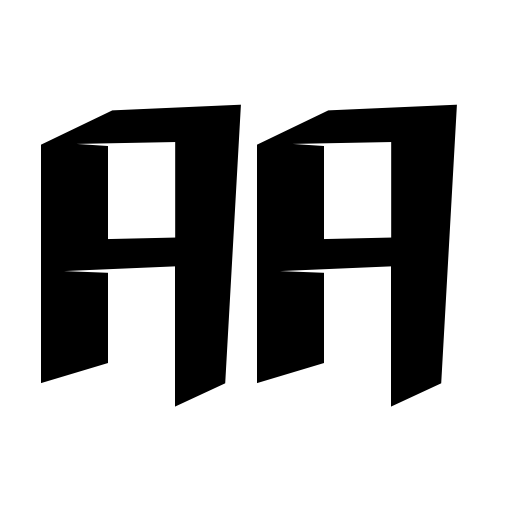 Block Paper Font icon