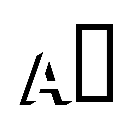 Block Shadow Font icon