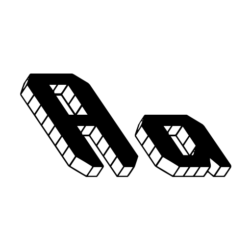Block Tilt BRK Font icon