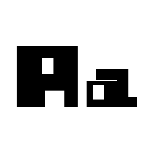 Blocked Out Font icon
