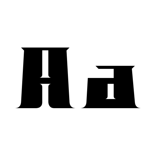 BLOCKO typeface Font icon
