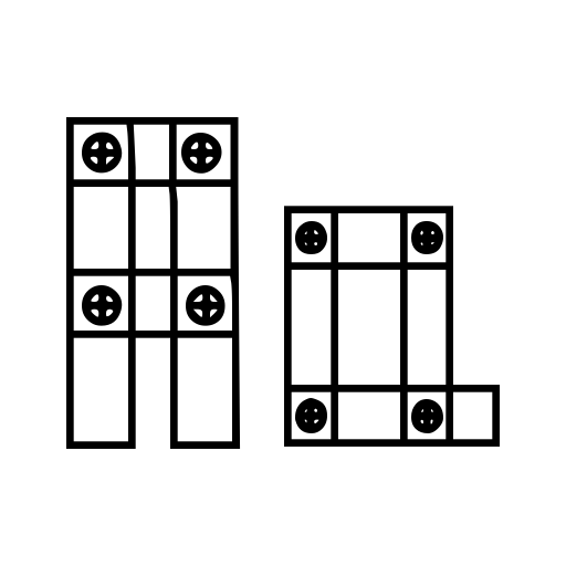 Blocks N Bolts Font icon
