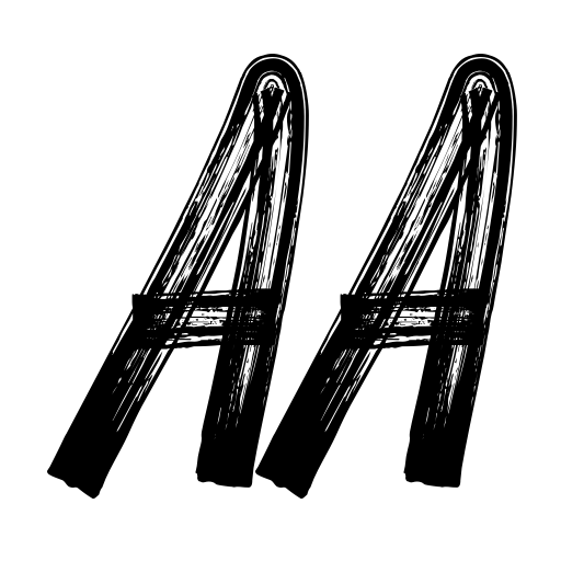 BLOGGER 1983 BRUSH Font icon