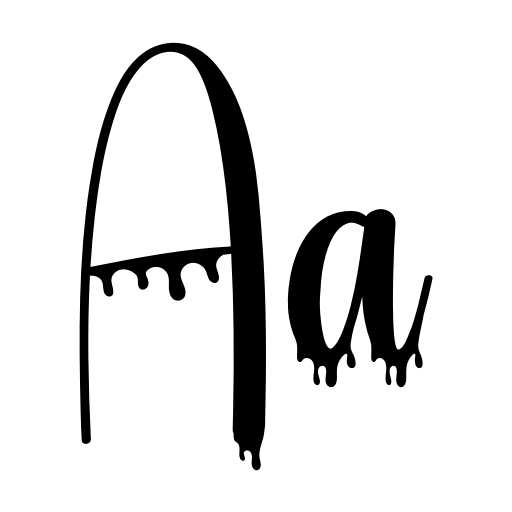Blood Dripping Font icon