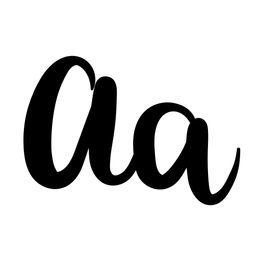 Blue Butterfly Font icon