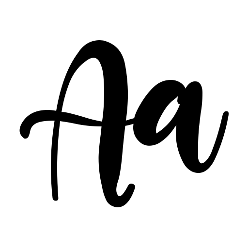 Blue Julieta Font icon