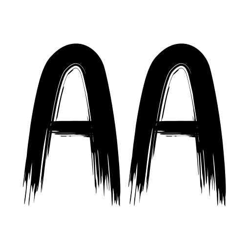 Blue Paint Font icon