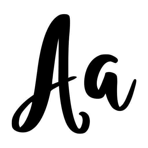 Blue Rose Personal Use Only Font icon