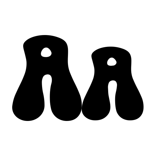 Blue Sugar Groovy Font icon