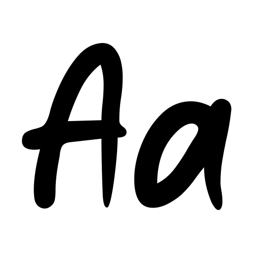 Blue Yellow Font icon