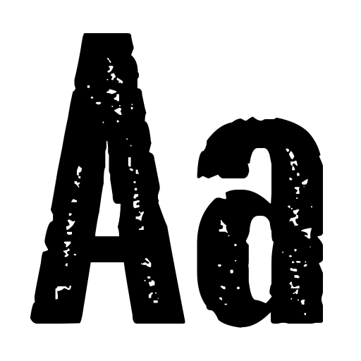 Bluefish ERODED DEMO Font icon