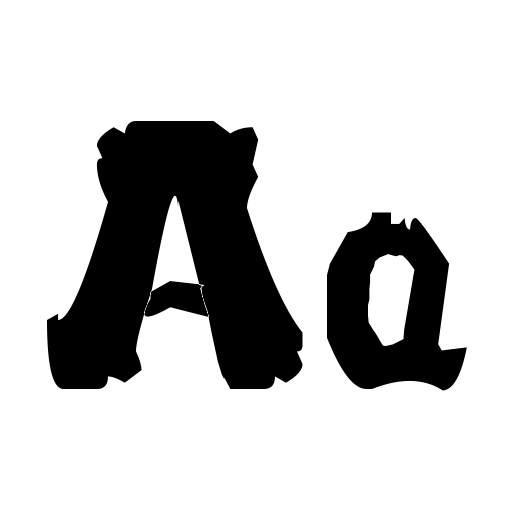 blurrr letters Font preview