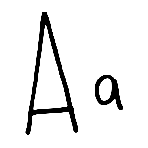 Bmauroart _ Thin Lettering Font icon