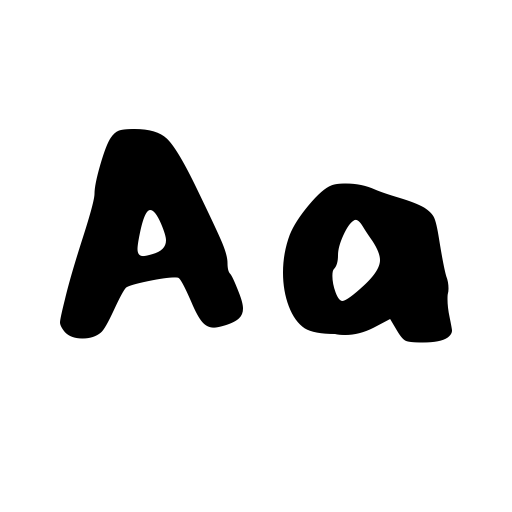 Bold Crayola Font icon