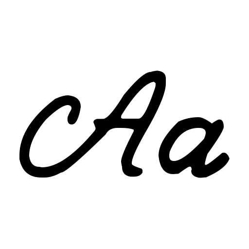 Bold Curse Font icon
