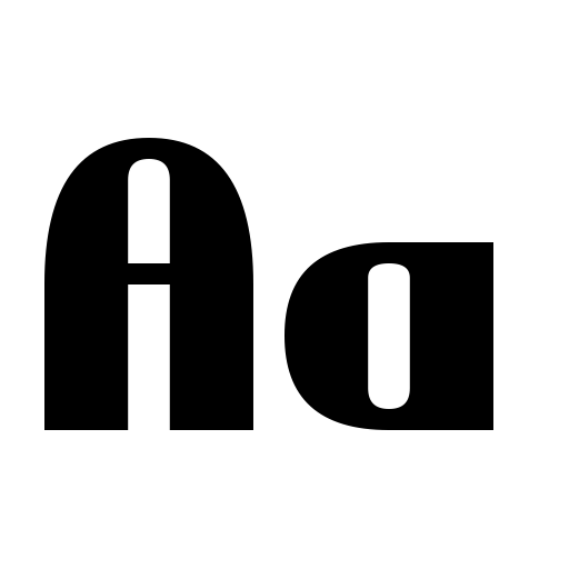 Bold Sans Serif 7 Font icon